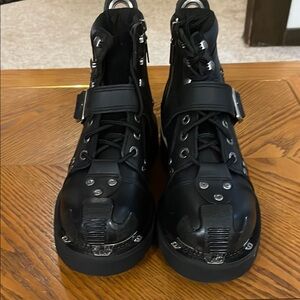 BRAND NEW! Men’s Black/Silver Harley Davidson High-Top Boots.